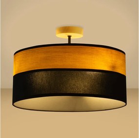 ALBA felületre szerelt csillár 3xE27/15W/230V, átmérő 40 cm, fekete/barna