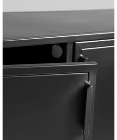 Fekete acél komód 160x72x35 cm Shantay – Kave Home