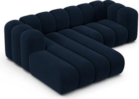 Sötétkék sarokkanapé (bal oldali) Lupine – Micadoni Home