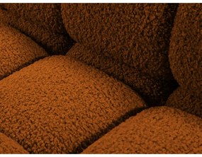 Narancssárga buklé moduláris sarokkanapé (jobb oldali) Bellis – Micadoni Home