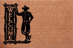 Lábtörlő az ajtó alatt Welcome Cowboy Vadnyugat Ajándék
