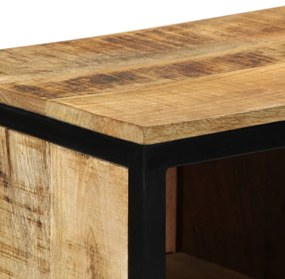 Cipőtartó 50x30x110 cm Tömör durva fa mangóból