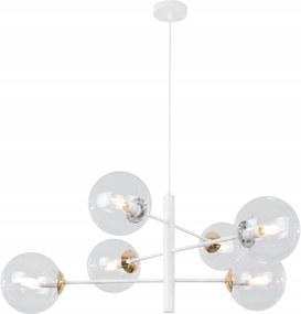 Mennyezeti Lámpa Lógó Csillár Fehér-arany Glamour Gömbök Hálószoba Nappali