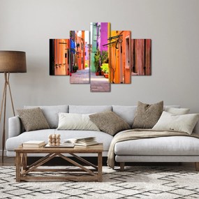Kép - Színes ház Buranóban, Velencében (150x105 cm)