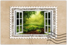 Poszterek 60x40 Fa ablak