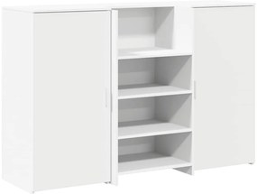 recepciós pult fehér 155x50x103,5 cm szerelt fa