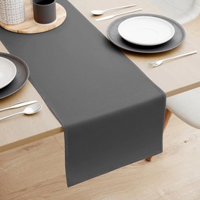Goldea pamut asztali futó - sötétszürke 20x140 cm