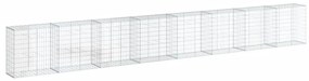 horganyzott vas gabion kosár fedéllel 800 x 50 x 100 cm