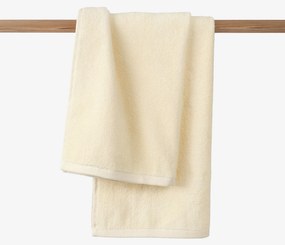 Goldea bordűr nélküli frottír törölköző és fürdőlepedő soft – krémszínű 70 x 140 cm