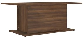 Barna tölgyszínű szerelt fa dohányzóasztal 102x55,5x40 cm
