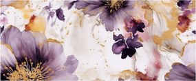 Kép - Akvarell virágok (120x50 cm)