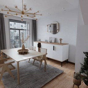 Tarz Oak and White szekrény