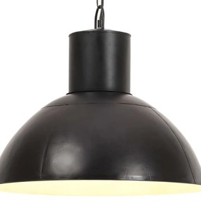 kerek fekete függőlámpa 25 W 48 cm E27