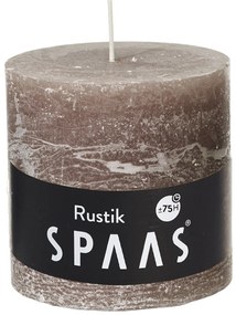 SPAAS Gyertyás henger rusztikus 10x10cm sötétszürke