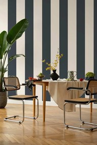 Holden Decor Wanderlust Cordelia Stripe sötétkék csíkos vlies tapéta – 92102