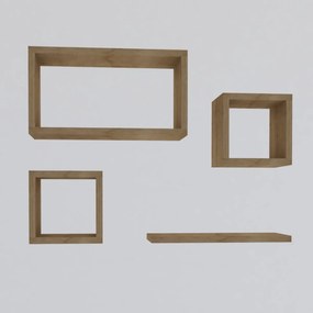 Babi Sapphire Oak polc, 4 db