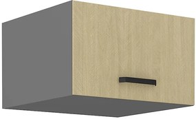 Felső konyheszekrény Scarmi 60 NAGU 36 1F (Antracit + Herringbone scandi). 1049772