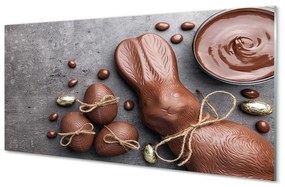 Üvegképek Csokoládébonbon nyúl 140x70 cm