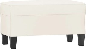vidaXL krémszínű műbőr pad 70 x 35 x 41 cm