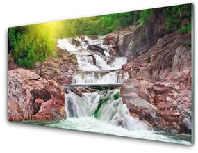 Akrilüveg fotó vízesés Természet 120x60 cm