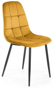 K417 szék, mustáros bársony