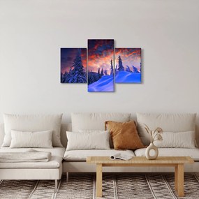 Kép - Téli szürkület (90x60 cm)