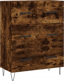vidaXL füstös tölgy színű szerelt fa tálalószekrény 69,5 x 34 x 90 cm