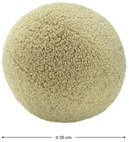 Zöld buklé párna gyerek kanapéhoz Ball – Wigiwama