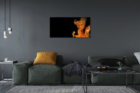 Canvas képek Japán arany sárkány 100x50 cm