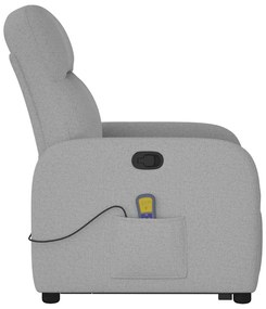 Álló masszázsfotel felhőszürke szövet