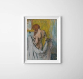 Poszter Poszter Egy nő, egy törülközővel, Edgar Degas