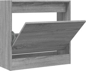 vidaXL szürke sonoma színű szerelt fa cipőszekrény 60 x 21 x 57 cm