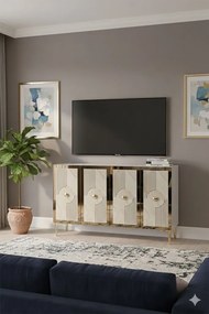 Pega 120 - White, Travertine, Gold