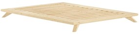 Senza Bed Natural kétszemélyes ágy, 160 x 200 cm - Karup Design