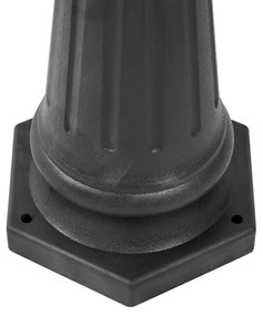 Klasszikus fekete kültéri oszlop 217 cm IP44 - New Haven Hammered