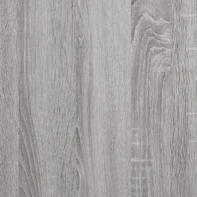 szürke sonoma színű szerelt fa cipősszekrény 100x35x70 cm