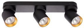Spotlámpa ANDY 3xGU10/8W/230V fekete/arany