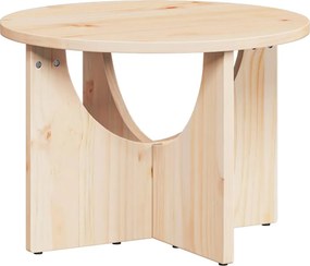 vidaXL Dohányzóasztal Természetes 50 x 50 x 35 cm Tömör fenyőfa