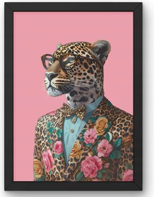 Stílusos leopárd poszter 50x70 cm