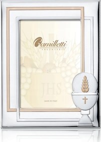 EzĂŒst szĂnƱ Ășrvacsorai kĂ©pkeret MĂ©rete: 13x18 cm