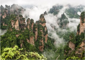 Kép - Zhangjiajie Nemzeti Park, Kína (üvegen) (70x50 cm)
