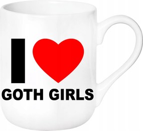 I Love Goth Girls Vicces Születésnapi Ajándék Bögre 330ml Csomagolás