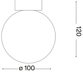 Ideal Lux - LED Fali lámpa CARTA 1xG9/3W/230V átm. 10 cm fehér