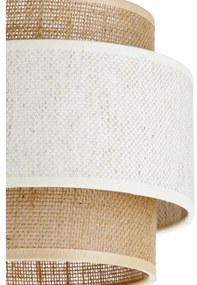 BOHO kábeles függőlámpa 2xE27/60W/230V krémszínű/juta