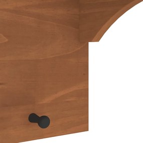 SANDNES tömör fenyőfa falra szerelt kabátállvány 87x30x42 cm