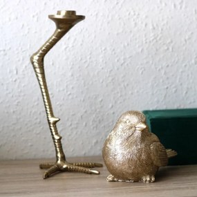 Tihamér fém tyúkláb gyertyatartó 26 cm