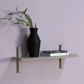 Szürkésbézs fém fali polc 60 cm Hola – Spinder Design