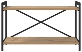 Könyvszekrény kézműves tölgy 80 x 30 x 48.5 cm Faanyag