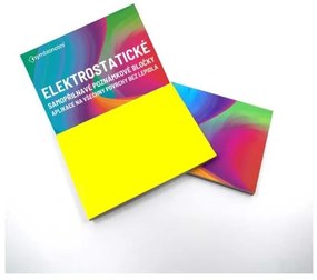 Symbionotes elektrosztatikus jegyzetek 7 x 10 cm - 100 papírlapokat, sárga
