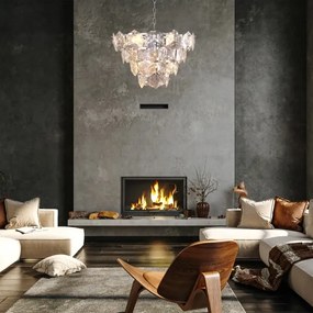 Csillár láncon DIANA 6xE14/40W/230V matt króm